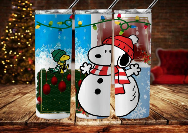 15 oz Tumblers Holiday Snoopy Designs