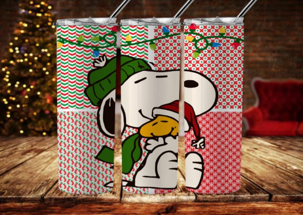 15 oz Tumblers Holiday Snoopy Designs